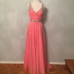 elegant coral dresses